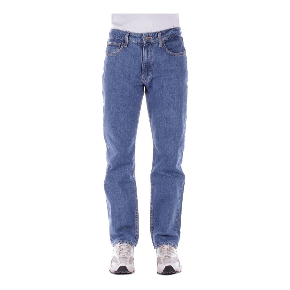 Guess Blauwe Katoenen Jeans & Broek Blue Heren