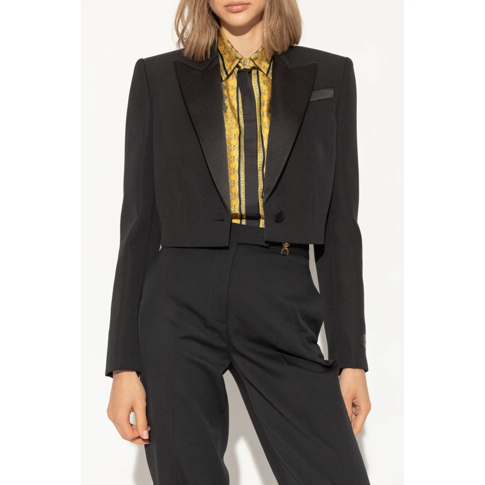 Versace Korte blazer Black Dames