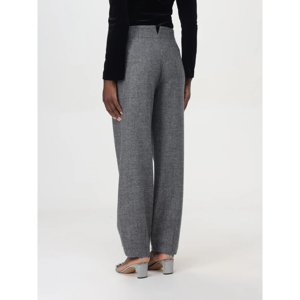 Emporio Armani Stijlvolle Broeken voor Mannen Gray Dames