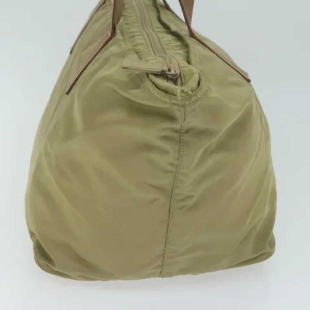 Prada Vintage Pre-owned Nylon totes Beige Dames