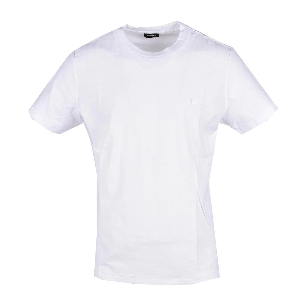 Diesel Witte T-shirt voor mannen White Heren