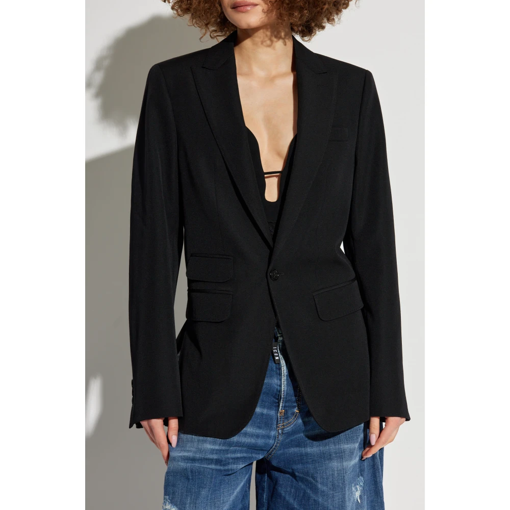 Dsquared2 Wollen blazer Black Dames