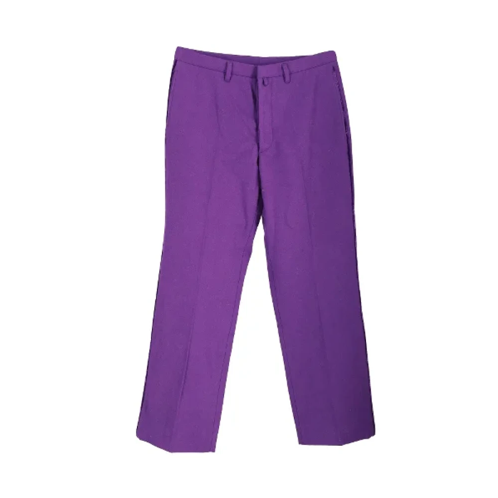 Jil Sander Pre-owned Wool bottoms Purple Dames