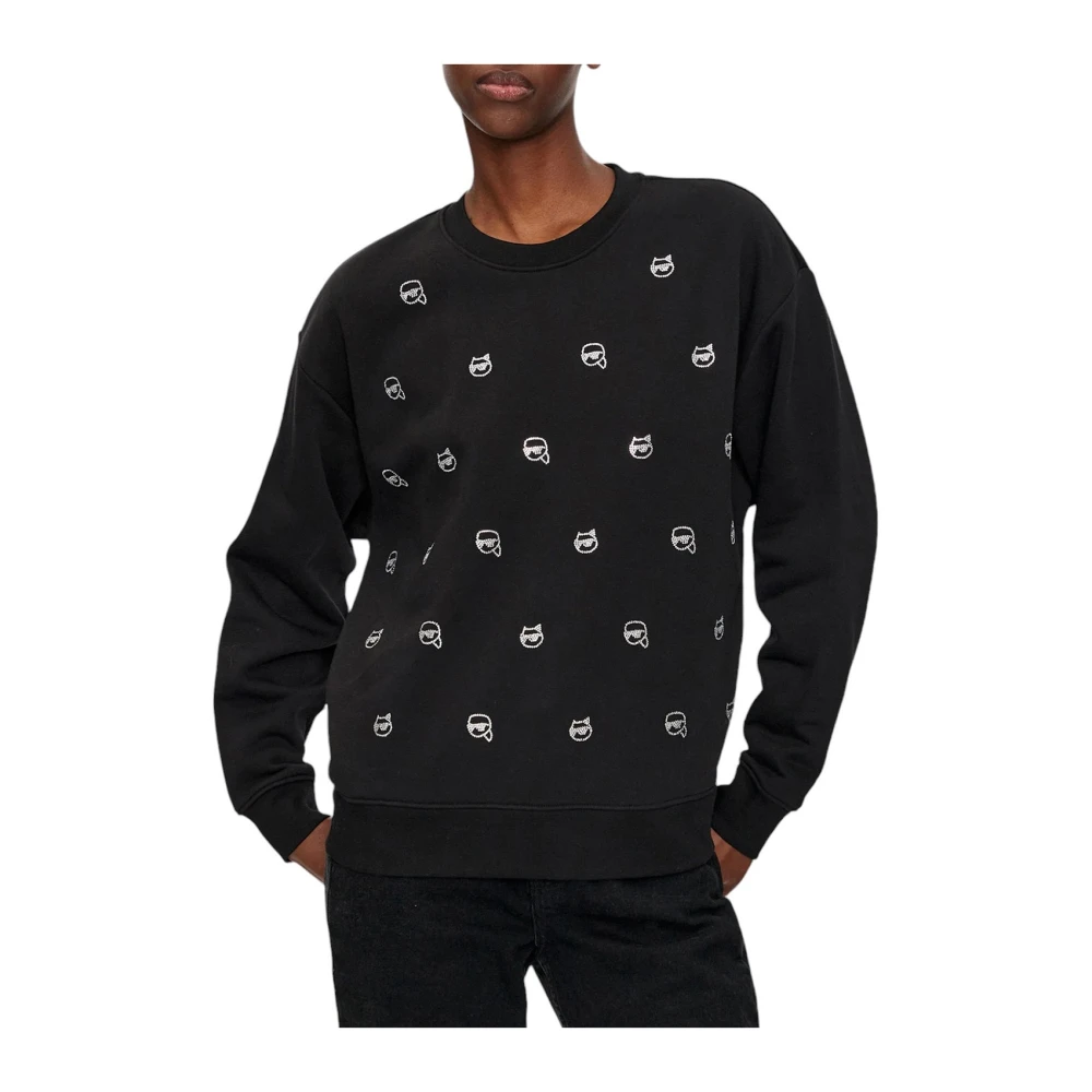 Karl Lagerfeld Sweatshirt iconisch 2.0 rs sweatshirt 246w1800 Black Dames