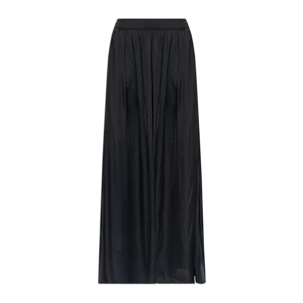Zadig & Voltaire Zwarte Satijnen Split Rok Black Dames