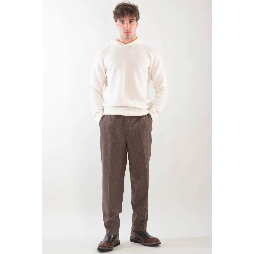 MC2 Saint Barth Stretch Wol Hoodie in Piccadilly Stijl White Heren