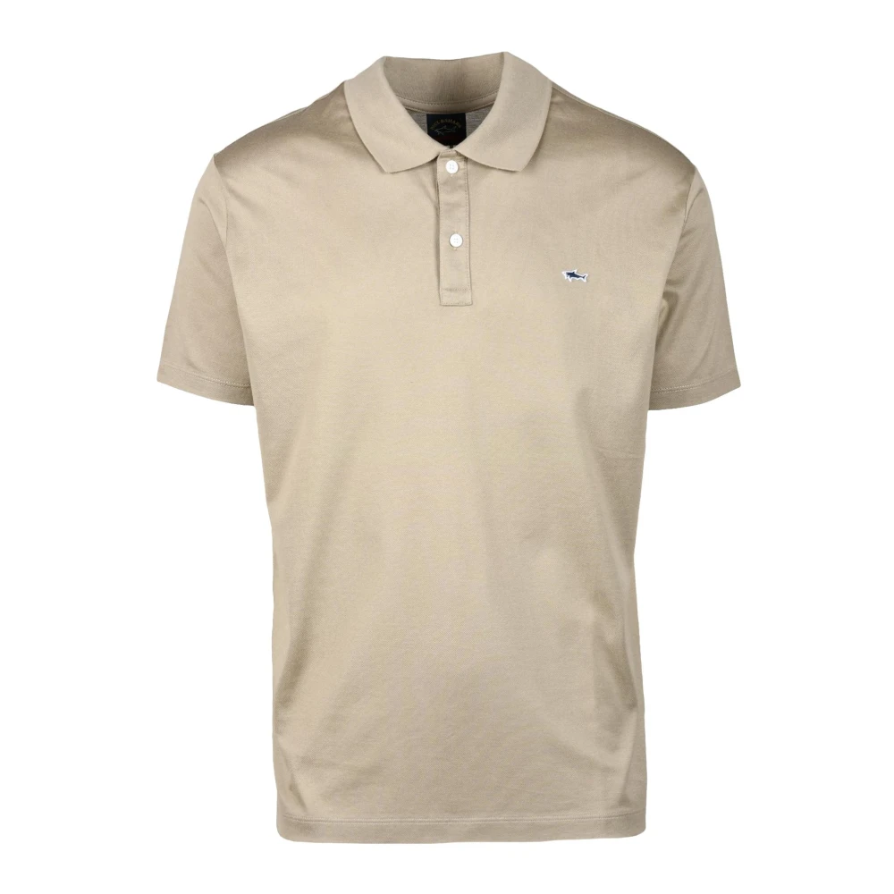 PAUL & SHARK Katoenen Poloshirt Beige Heren