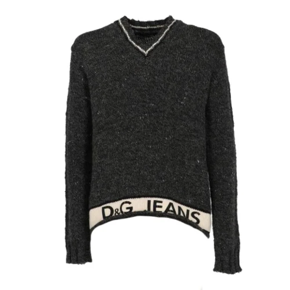 Dolce & Gabbana Pre-owned Wool tops Gray Heren
