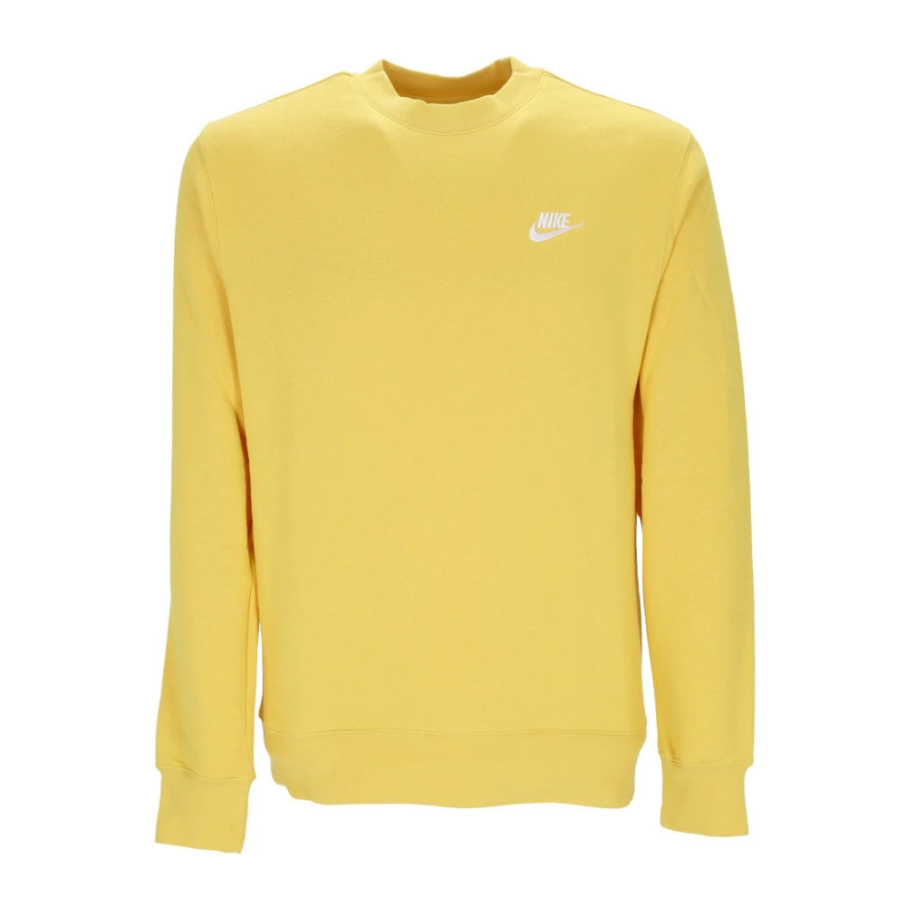 Nike Club Crew BB Sweatshirt Yellow Heren