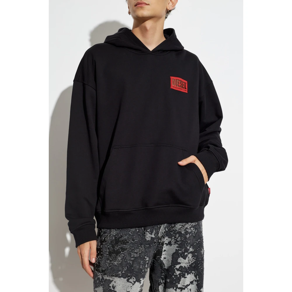 Diesel Hoodie S-Boxt-Hood-S1 Black Heren