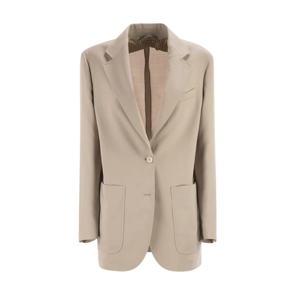 Max Mara Vrouw Grijs Jassen Dames, Xs, Wol, Blazers