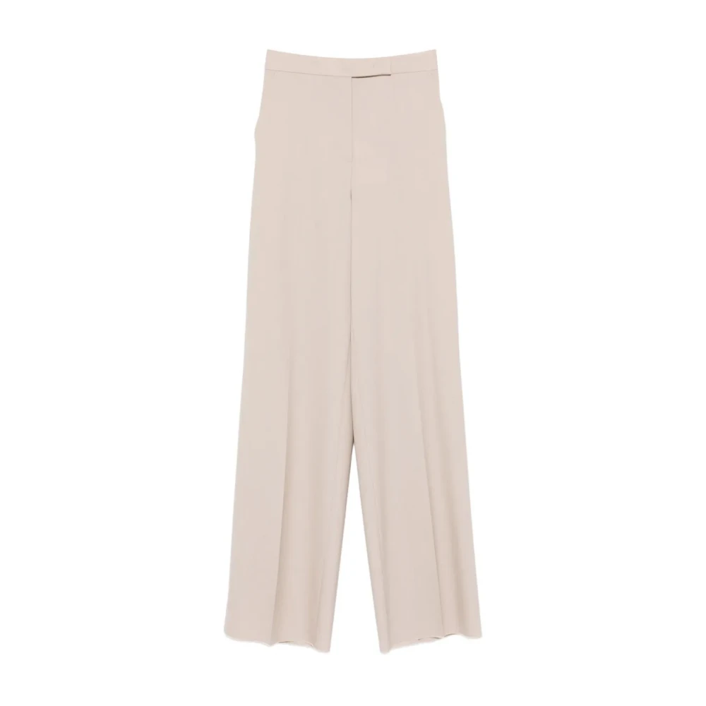 Max Mara Kvinno Beige Byxor Dam, M, Girone Byxor