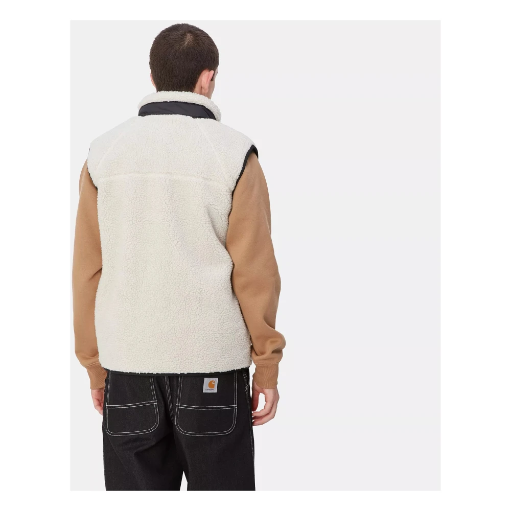 Carhartt WIP Dikke Polyester Vest met Mesh Voering Beige Heren