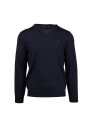 blue-v-neck-sweater