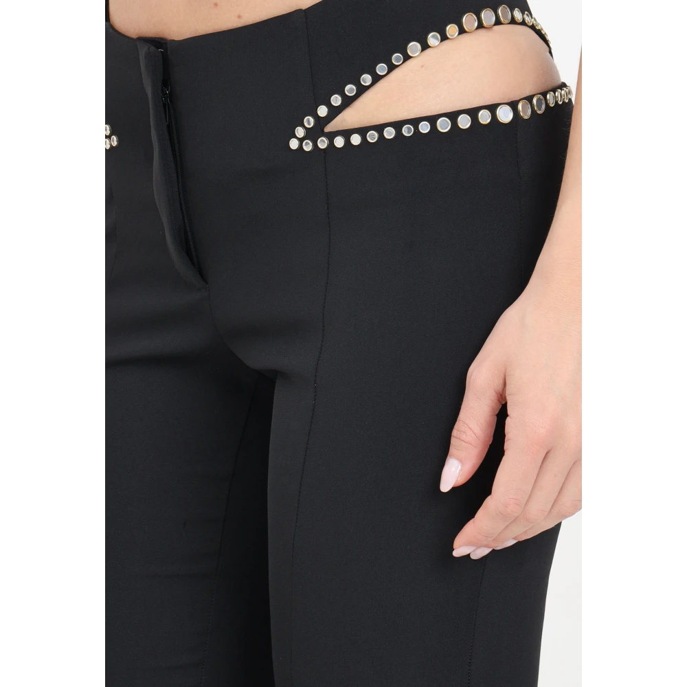 PATRIZIA PEPE Lage taille broek Black Dames