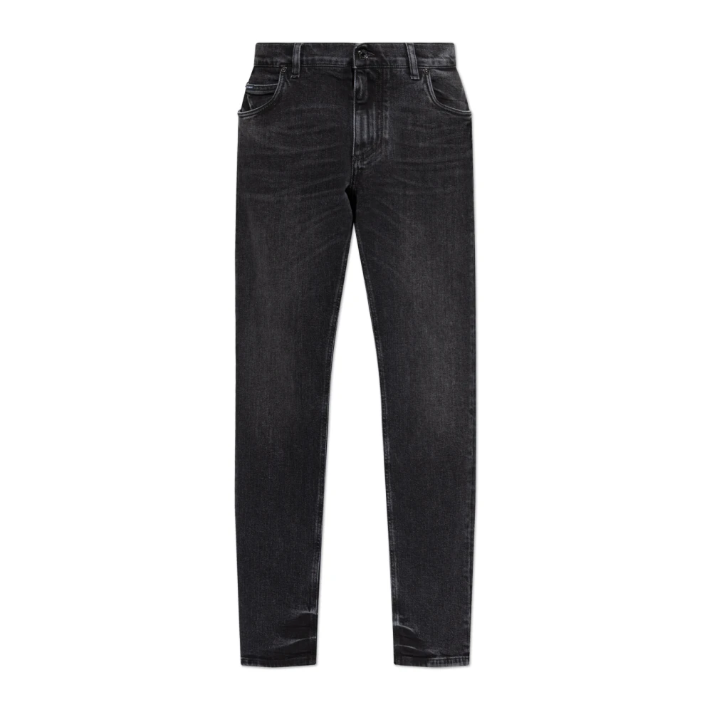 Dolce & Gabbana Hombre Negro Vaqueros, Talla: 2XL