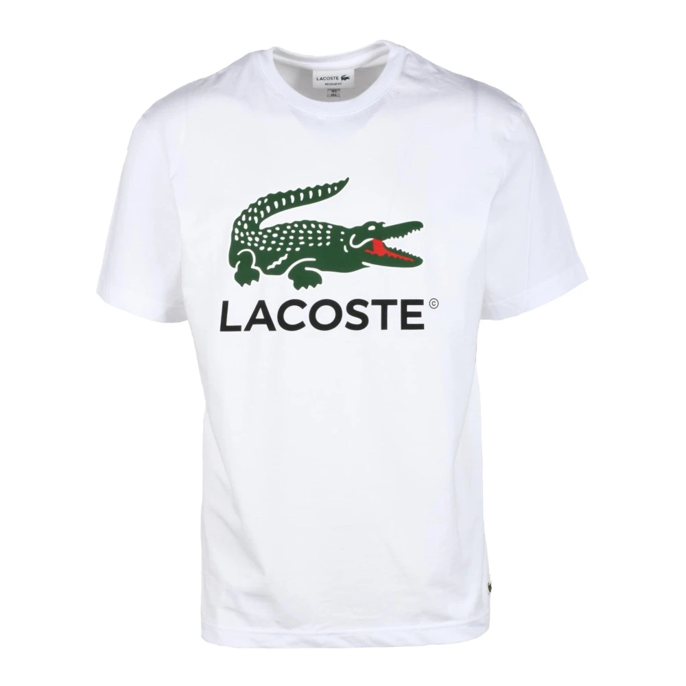 Lacoste Katoenen T-shirt White Heren