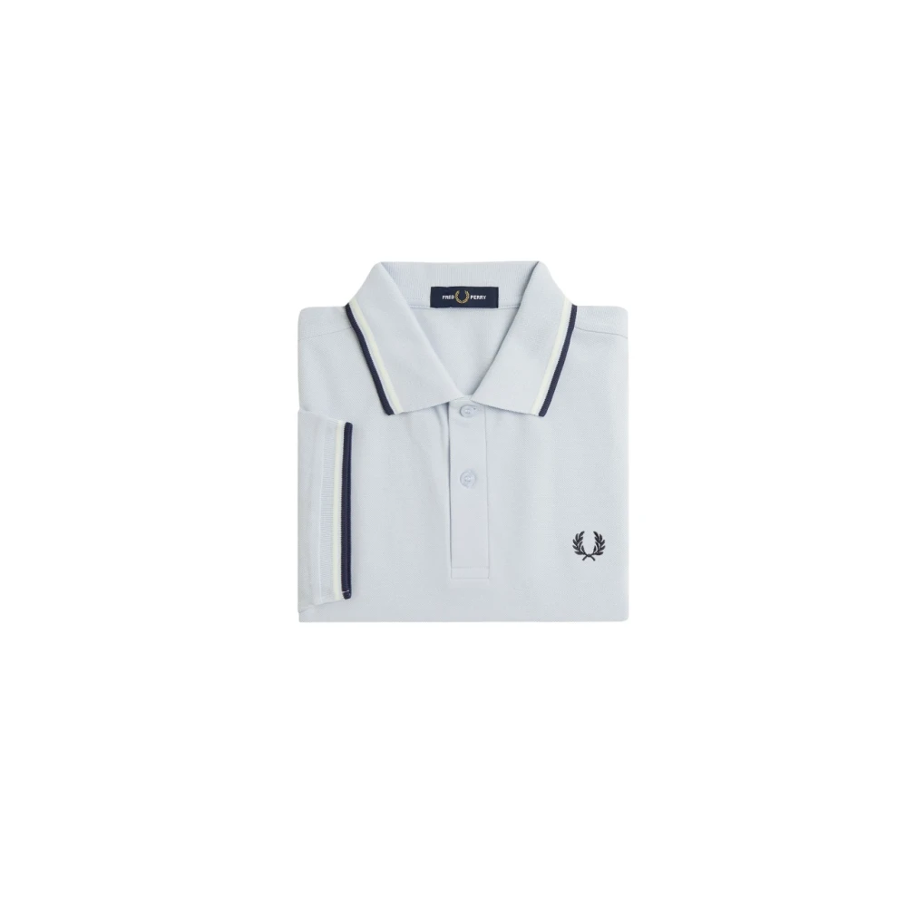 Fred Perry Grijze Polo met Dubbele Streep Gray Heren