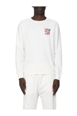sweatshirt-classique-blanc-a-col-rond