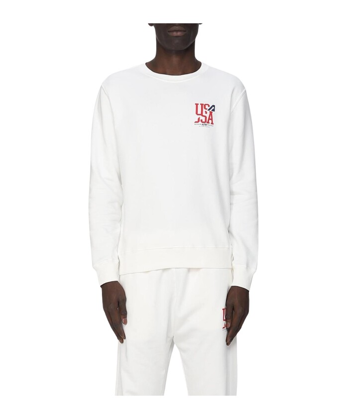 sweatshirt-classique-blanc-a-col-rond