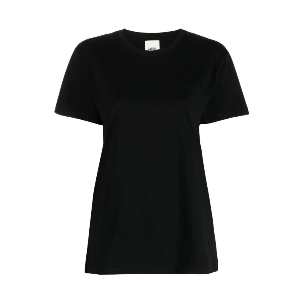 Isabel marant Zwarte Vidal Logo Print T-Shirt Black Dames