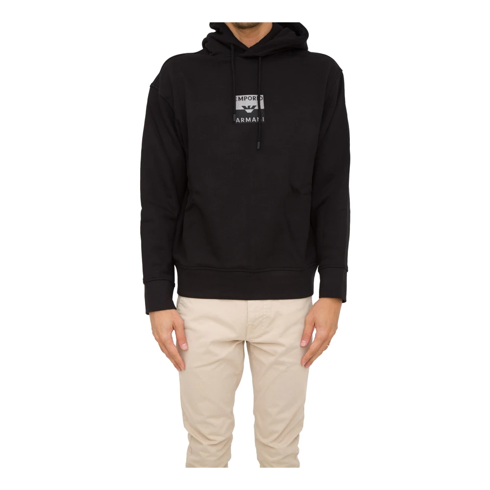Emporio Armani Uomo Nero Felpe, S, New,