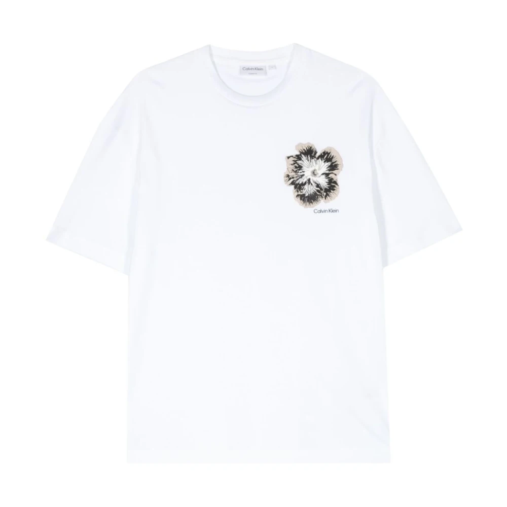 Calvin Klein Witte T-shirts en Polos White Heren