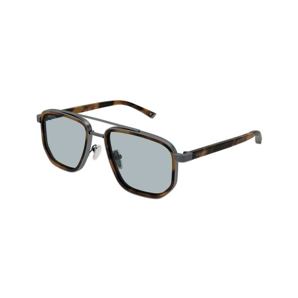 Gucci Men's Gray Navigator Frame Sunglasses - Sunglasses - 55 Mm - Accessories
