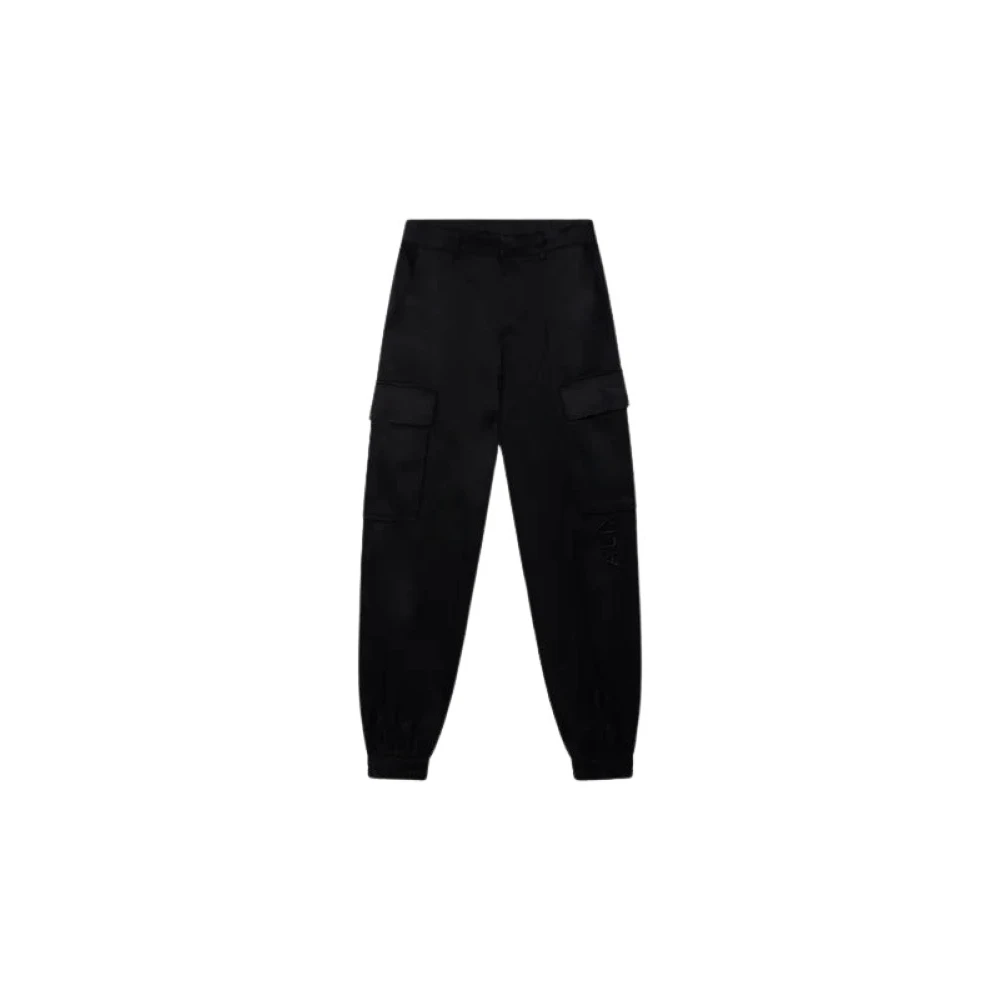 Alix The Label Twill Cargo Broek Black Dames