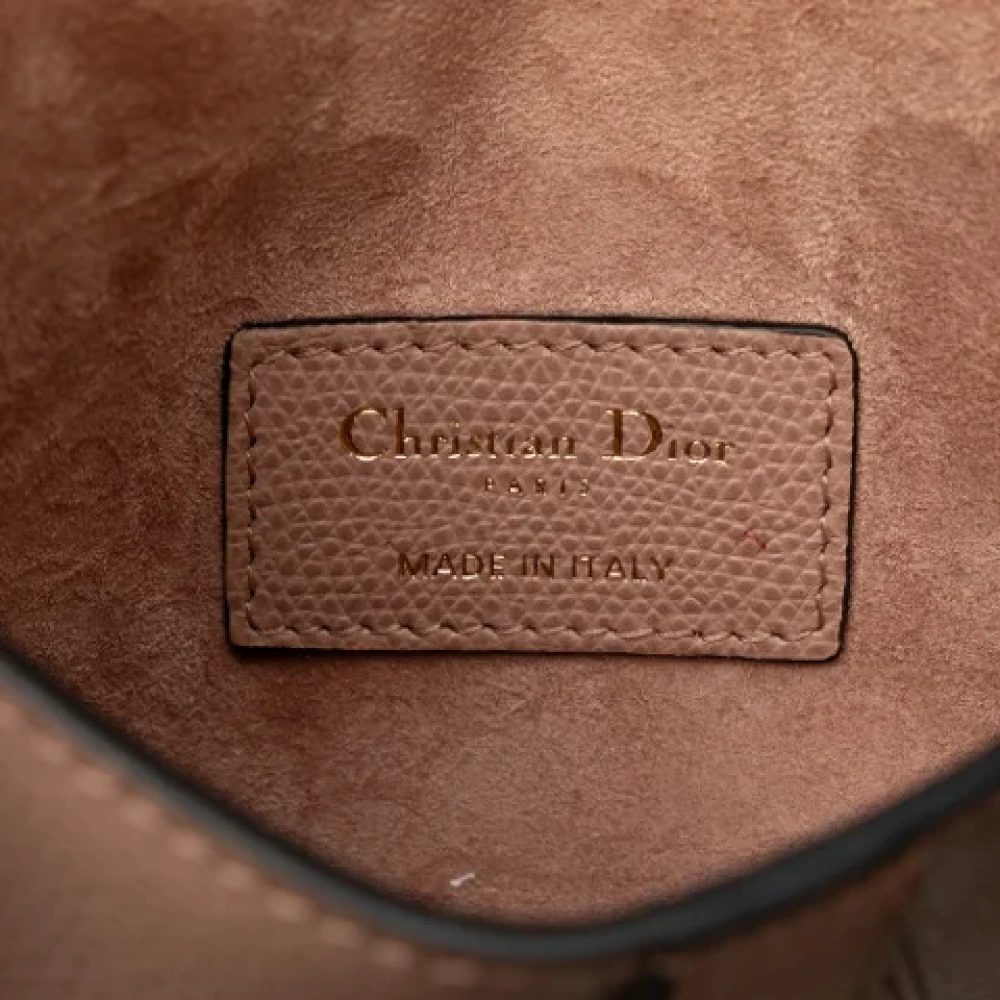 Dior Vintage Pre-owned Leather shoulder-bags Brown Dames
