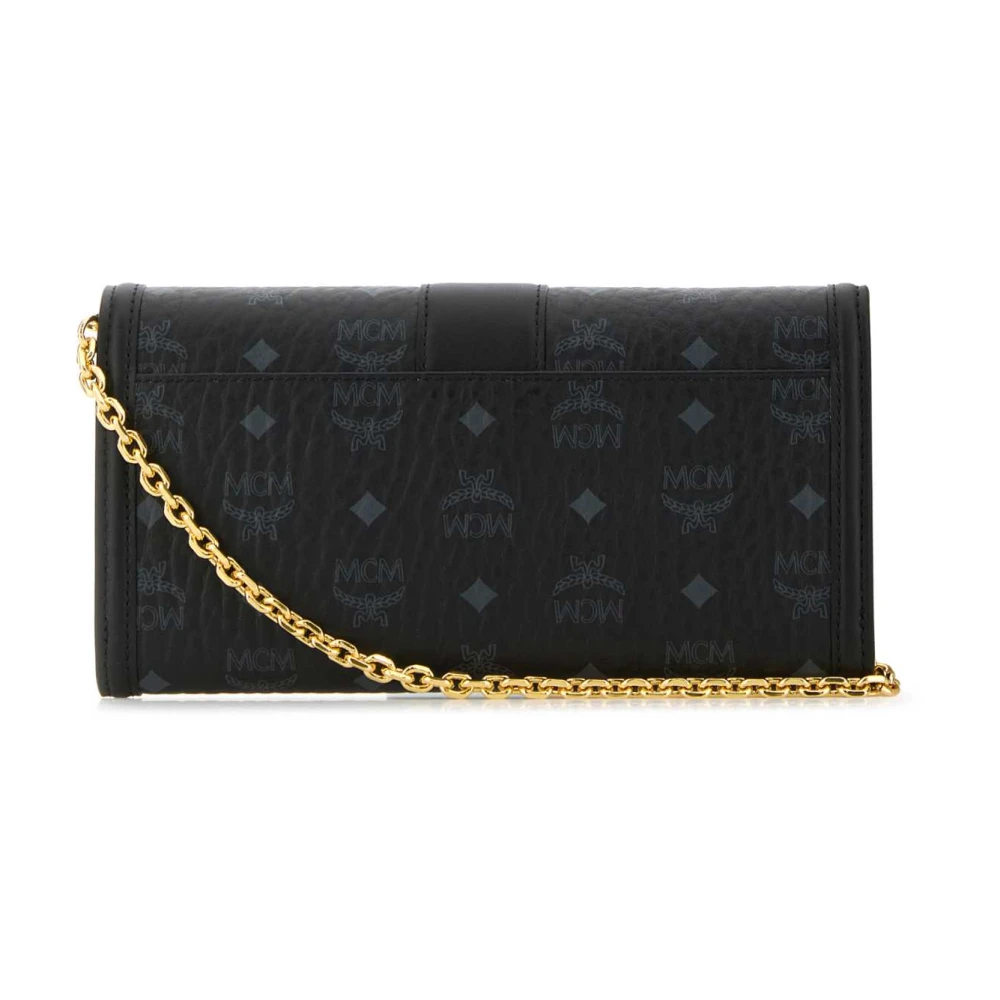 MCM Canvas Tracy Clutch Tas Black Dames