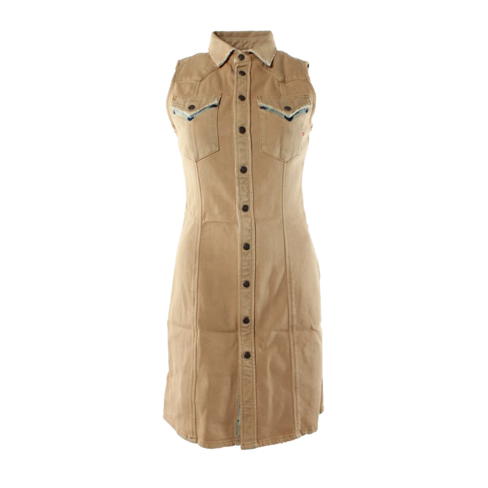 Diesel Women's Brown Short Dresses, Xs, Short Dresses