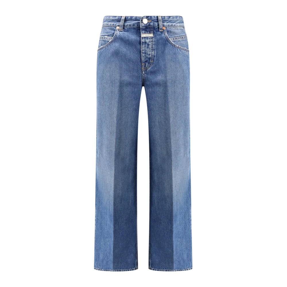 Closed Blauwe Wide Leg Jeans Made in Italy Blue Dames