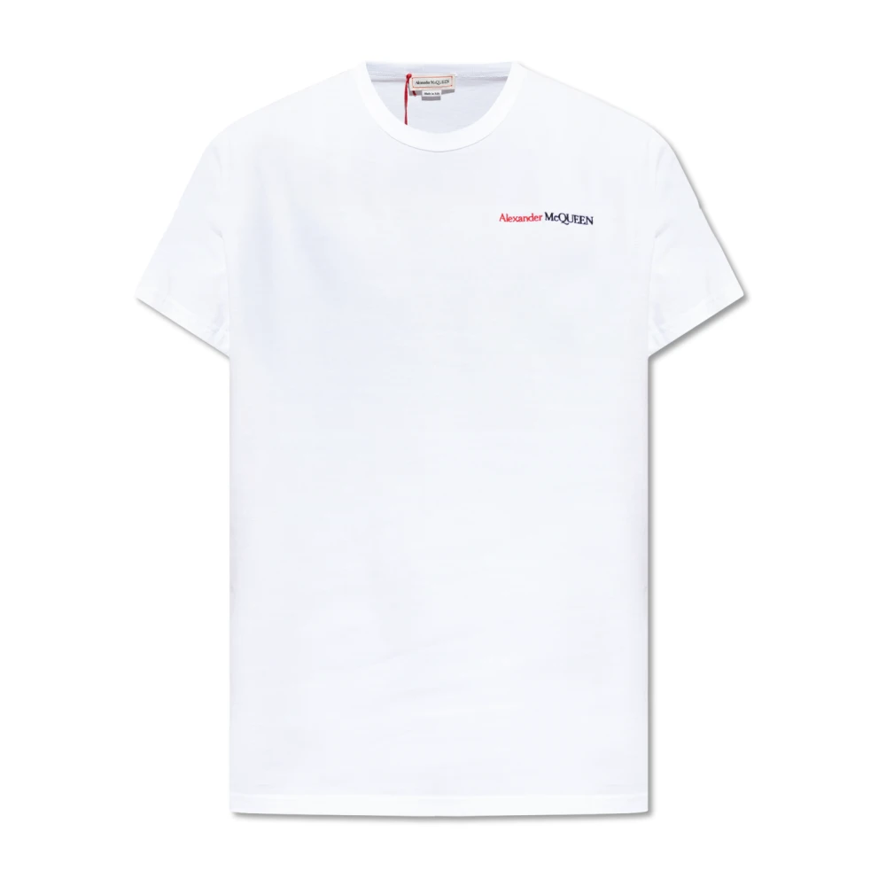 Alexander mcqueen T-shirt met logo White Heren