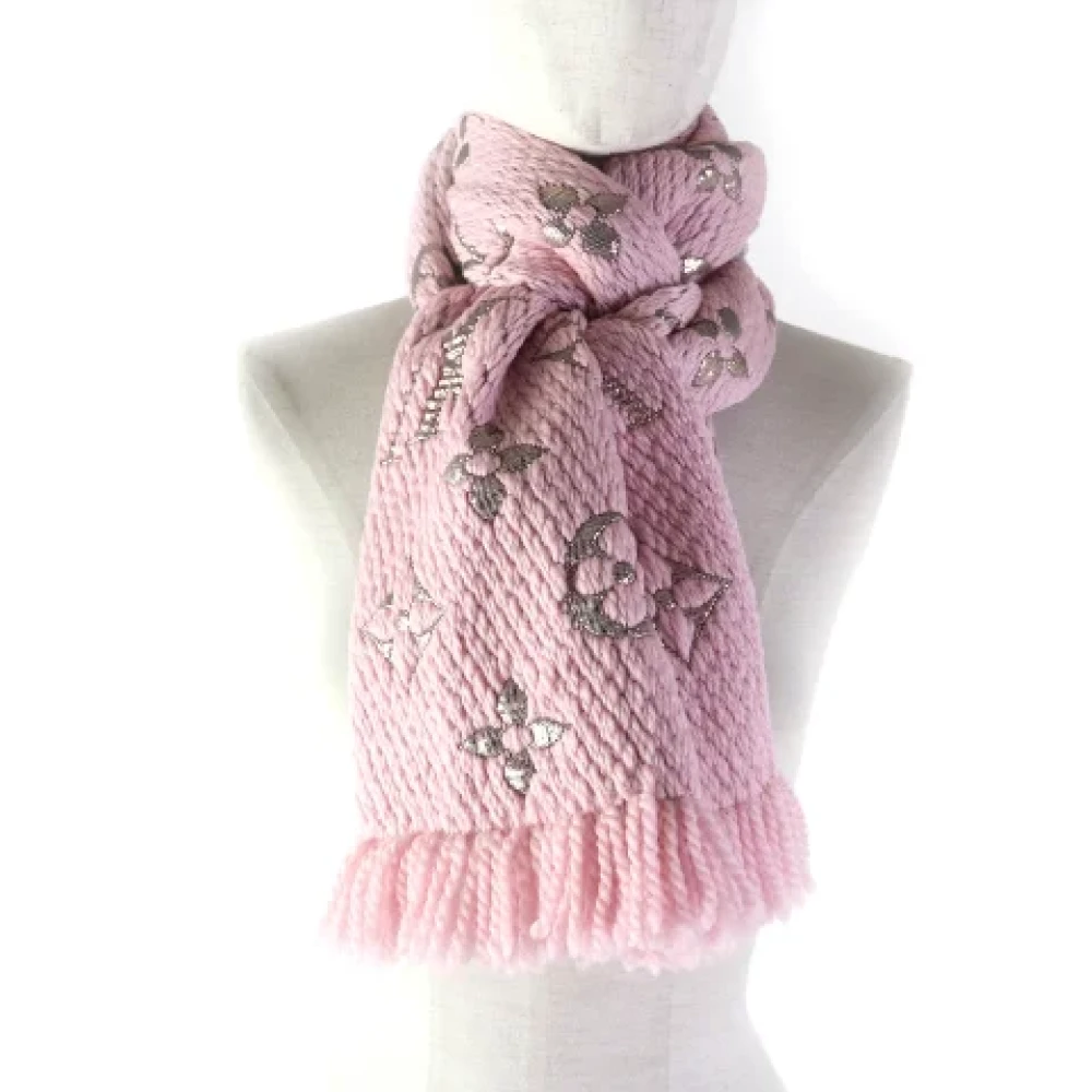 Louis Vuitton Vintage Pre-owned Silk scarves Pink Dames