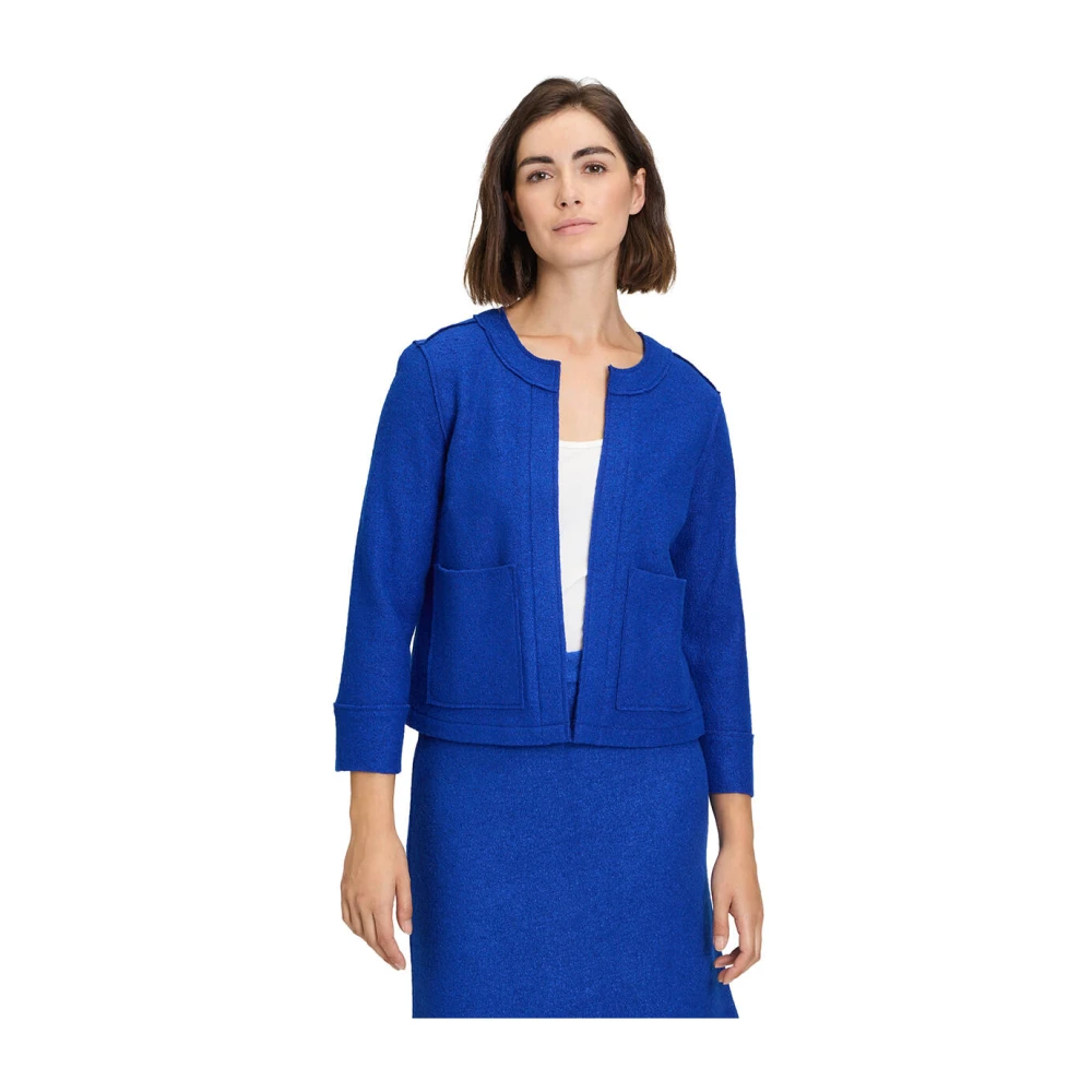 Betty Barclay Korte Blazerjas 3 4 Mouw Blue Dames