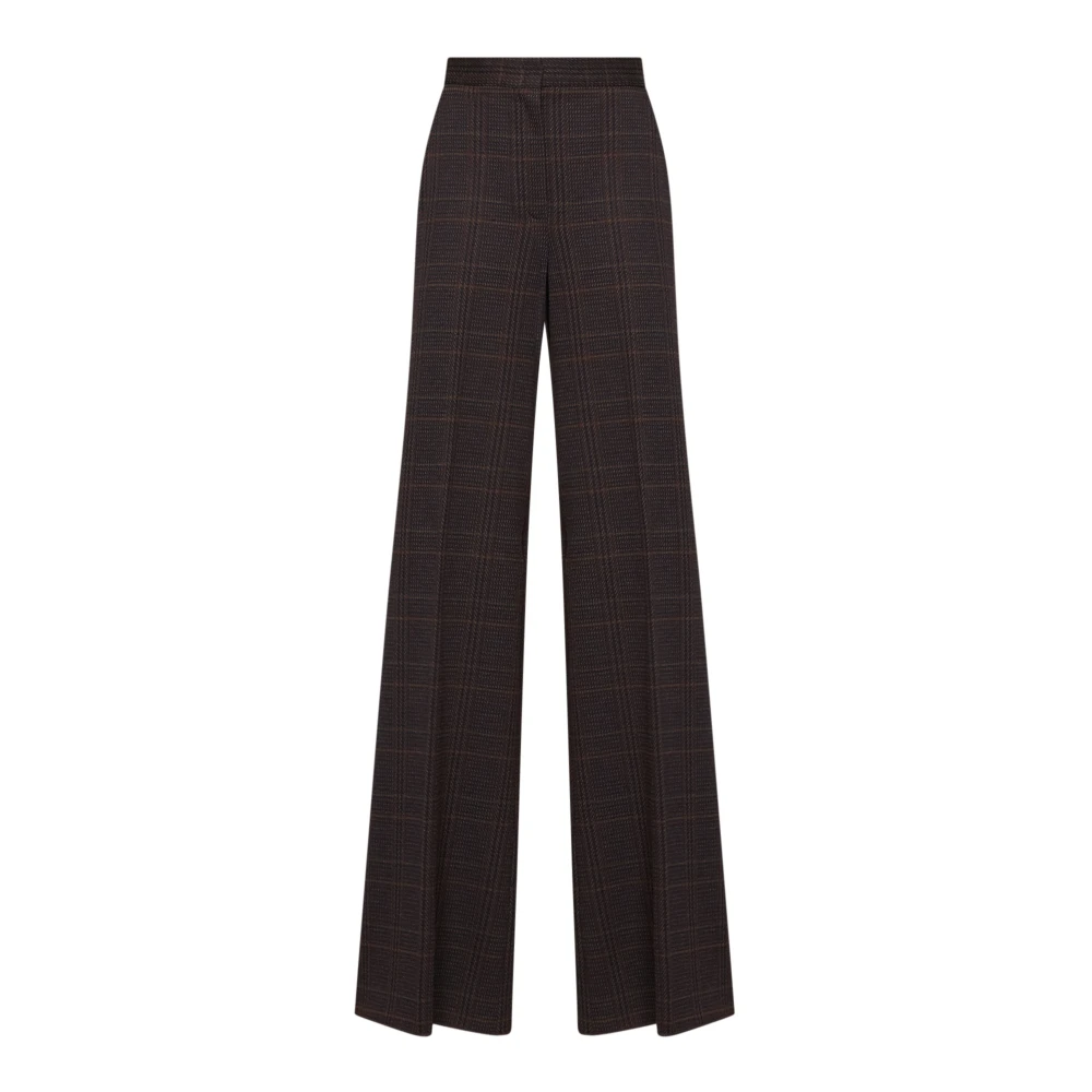 Max Mara Mxmemiro Trousers - Female - Wide Trousers - Brown - M - Trousers