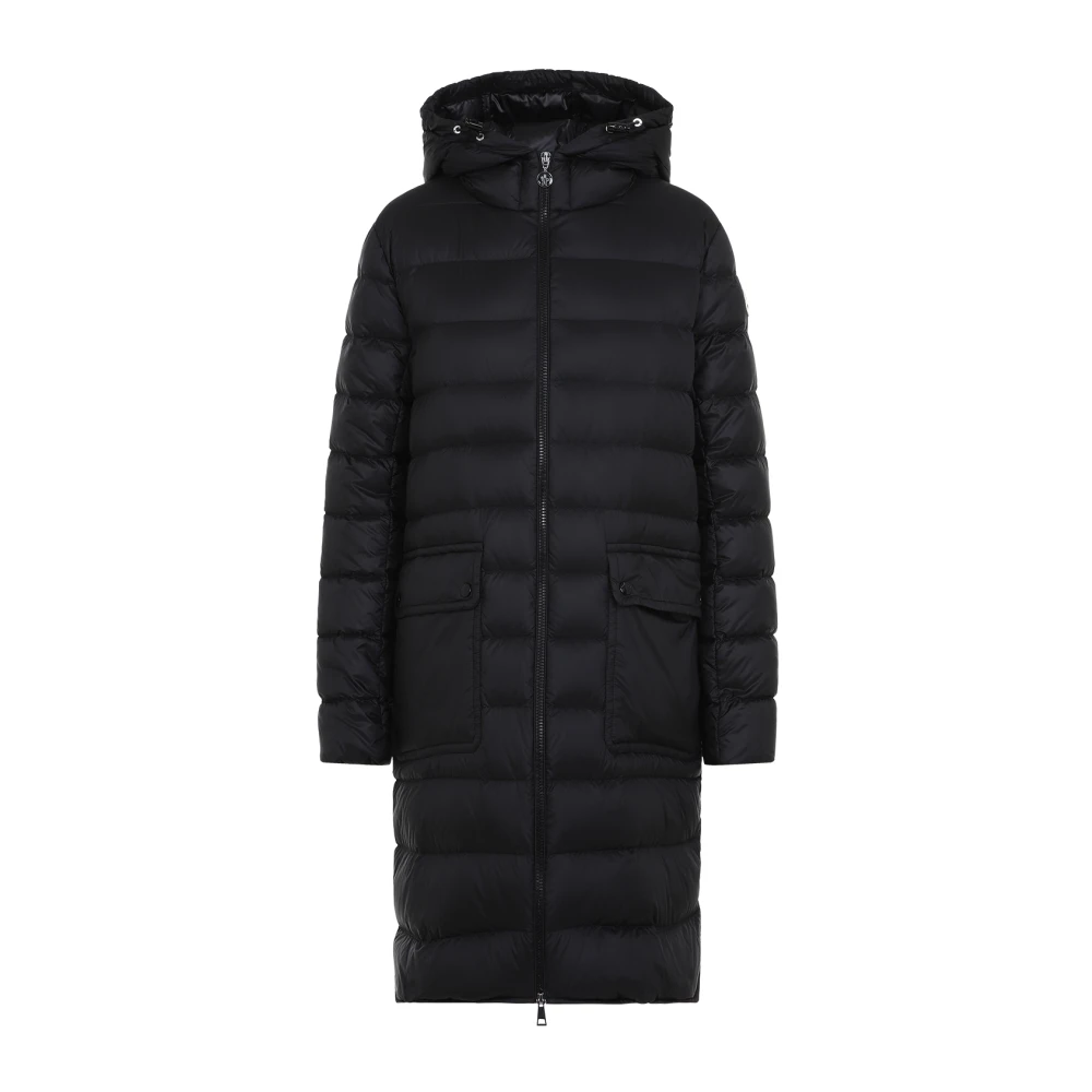 Moncler Zwarte Sedan Jas Black Dames