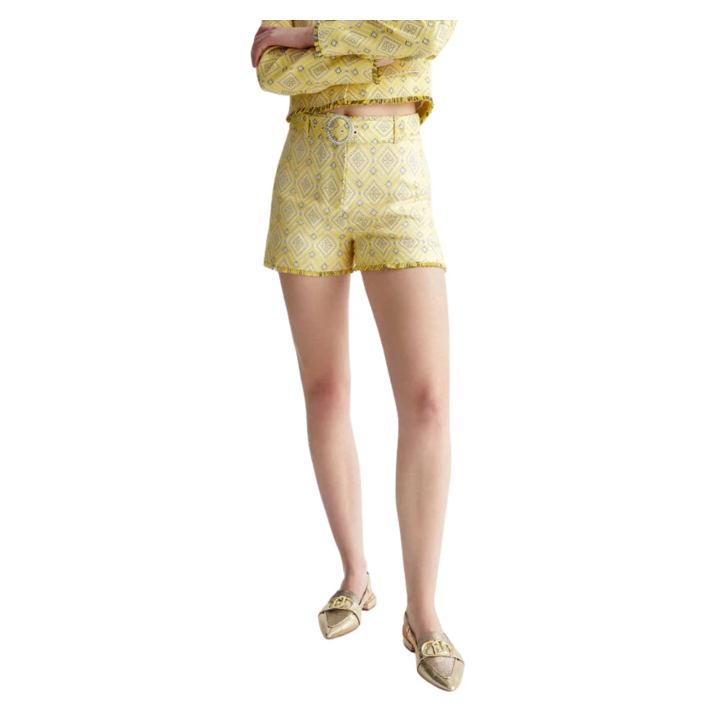 Liu Jo Short Shorts Yellow Dames