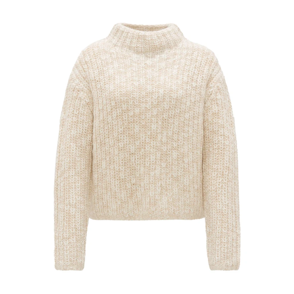 Opus Stijlvolle Pullover met Perke Detail Brown Dames