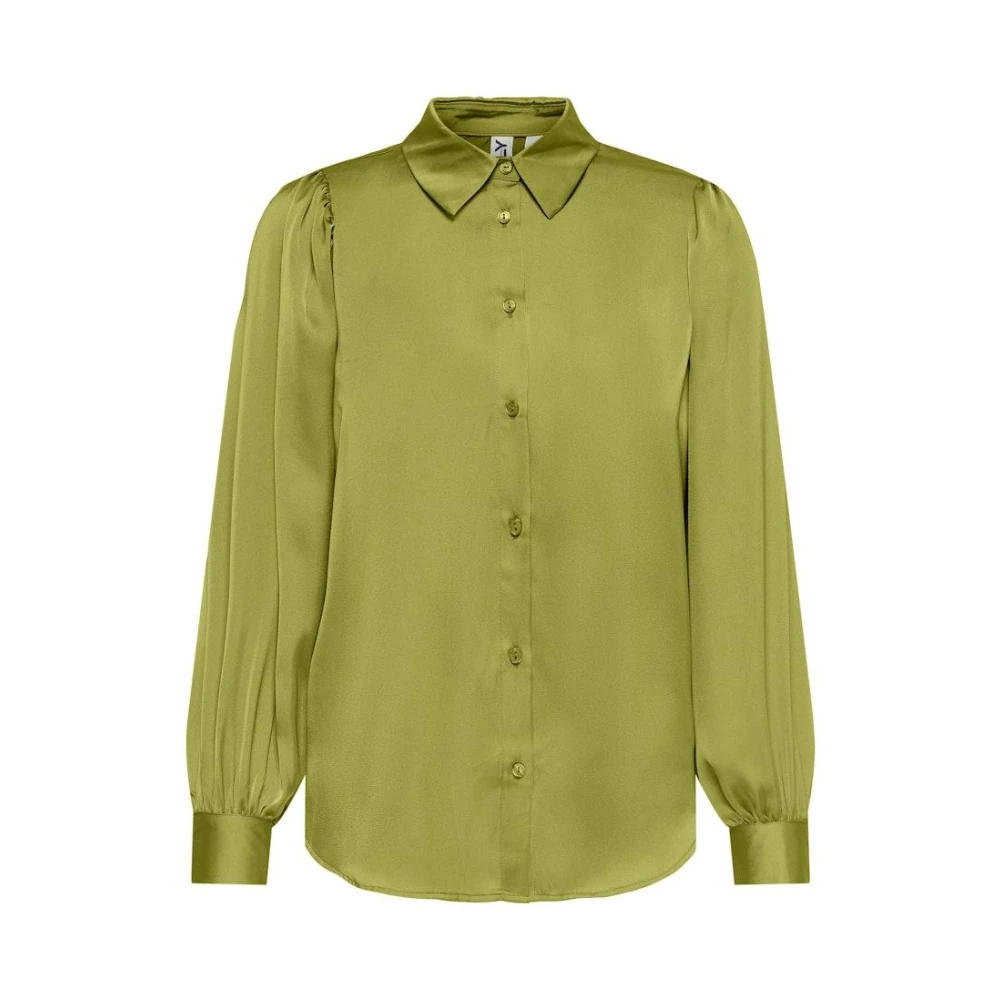 Only Puff Shirt Oasis Groen Green Dames