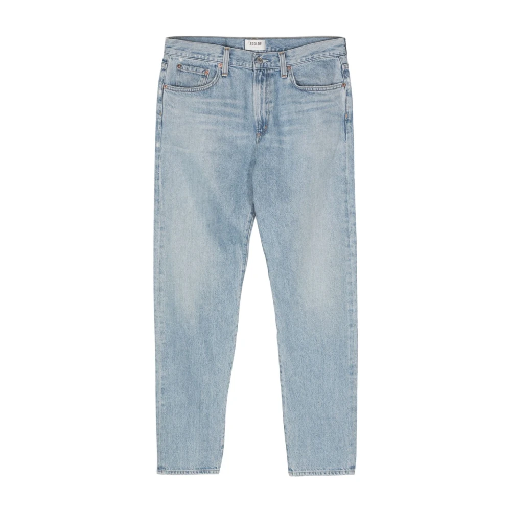 Agolde Regenerative Cotton Straight-Leg Denim Jeans Blue Heren