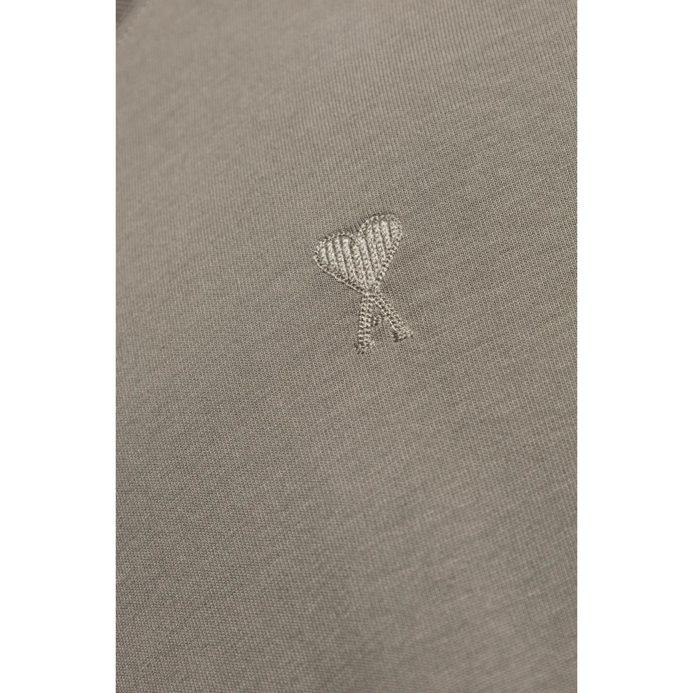 Ami Paris T-shirt met logo Green Heren