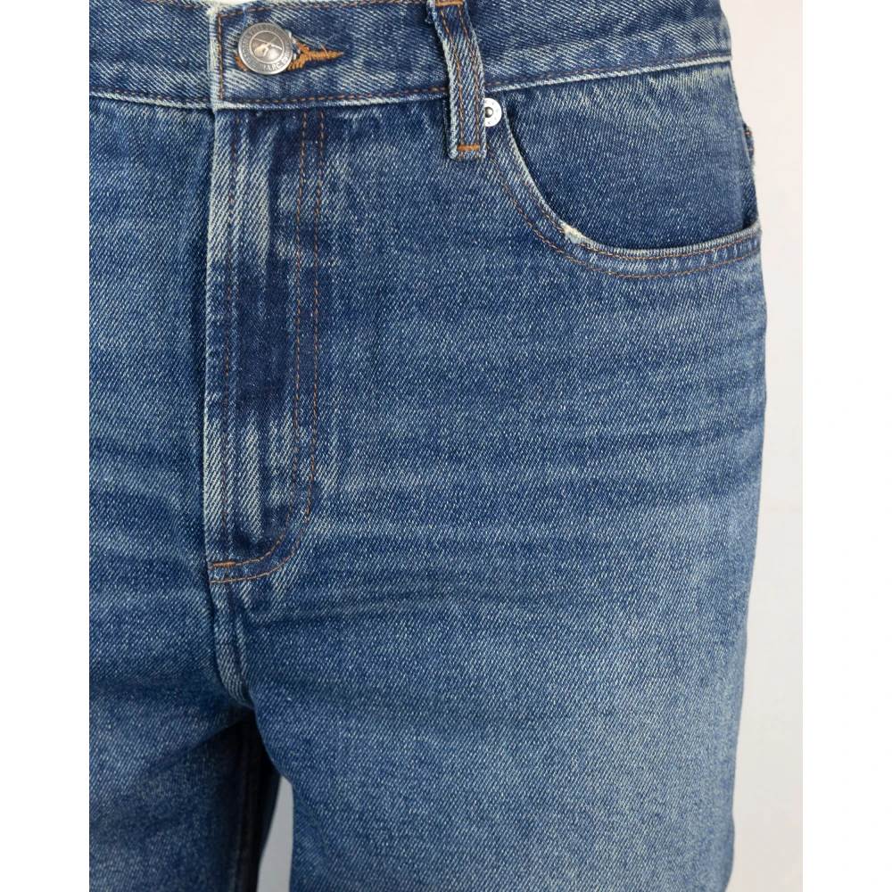 A.p.c. Blauwe Organische Katoenen Tapered Leg Jeans Blue Heren