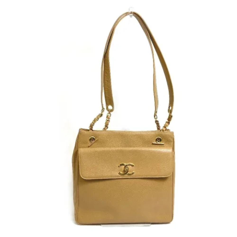 Chanel Vintage Pre-owned Fabric chanel-bags Brown Dames