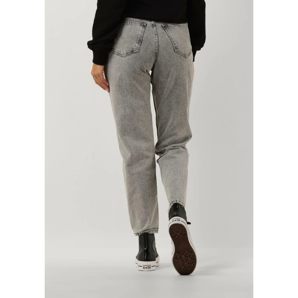 Calvin Klein Mom Jeans Grijs Hoge Taille Gray Dames