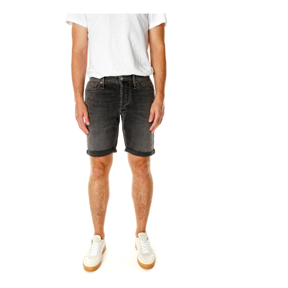 Denham Mid-Rise Denim Shorts Gray Heren