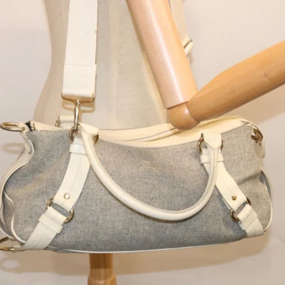 Burberry Vintage Pre-owned Wool burberry-bags Gray Dames