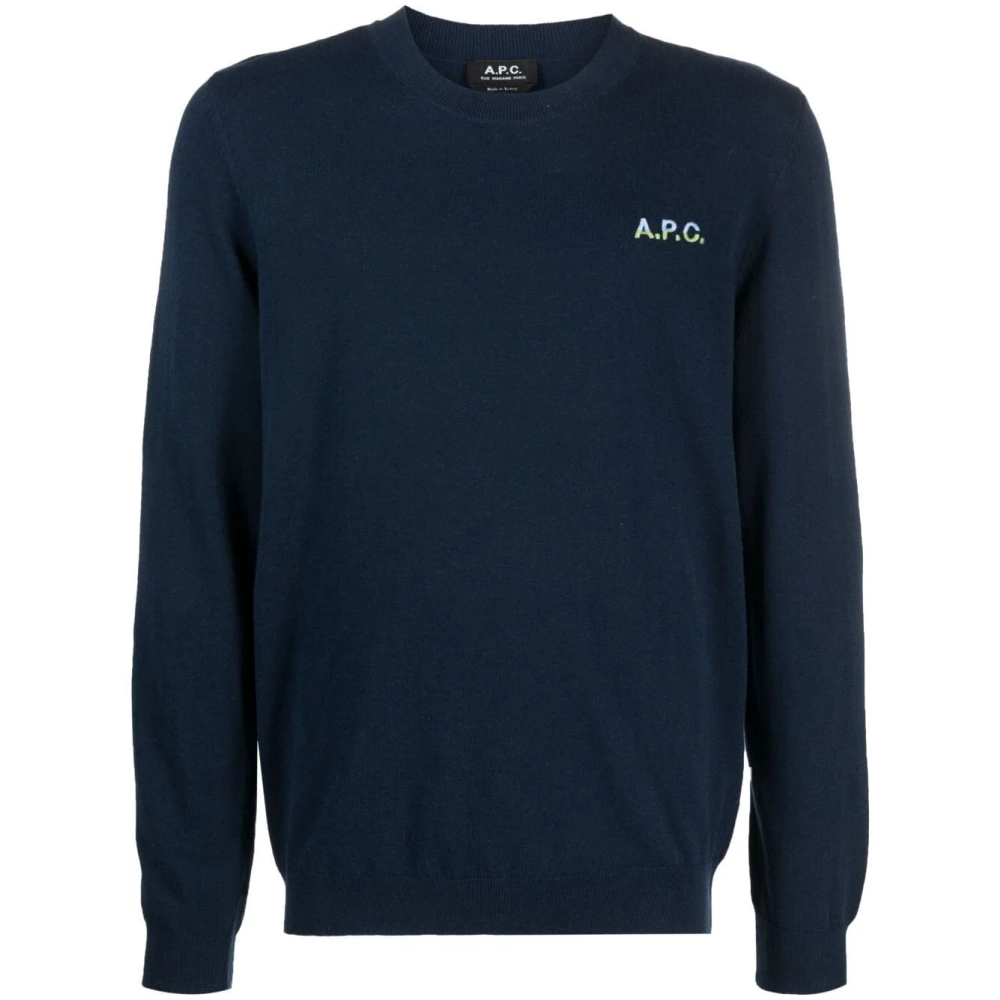 A.p.c. Blå Alois Snygg Denim Skjorta Blue, Herr