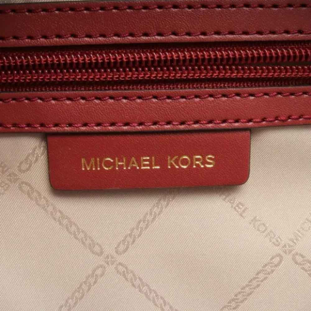 Michael Kors Pre-owned Leather backpacks Red Dames